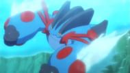 Mega Swampert in the anime (Image via The Pokemon Company)